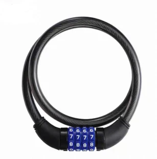Cadeado para bicicleta com código